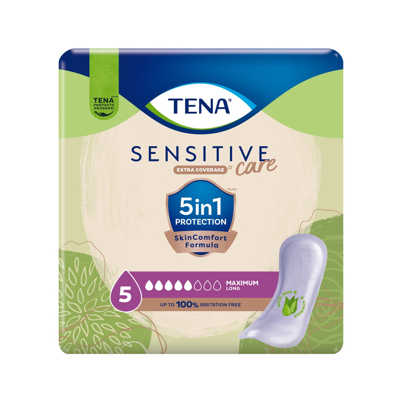 TENA Sensitive Care emballage